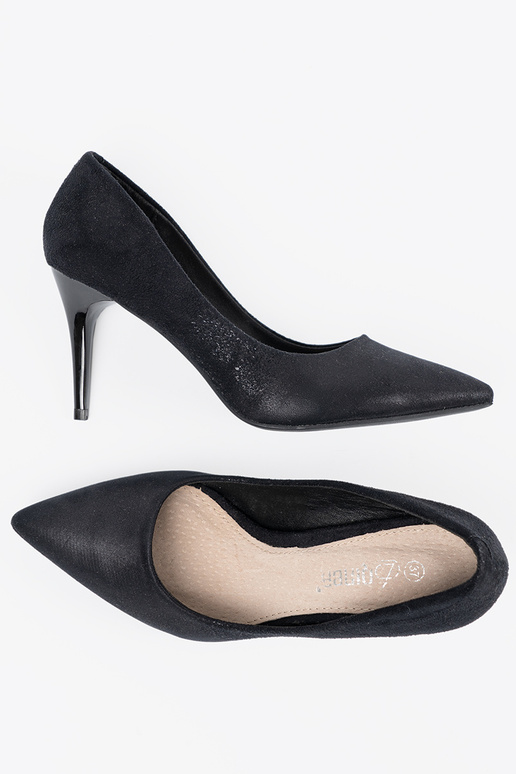 Escarpins en daim noirs