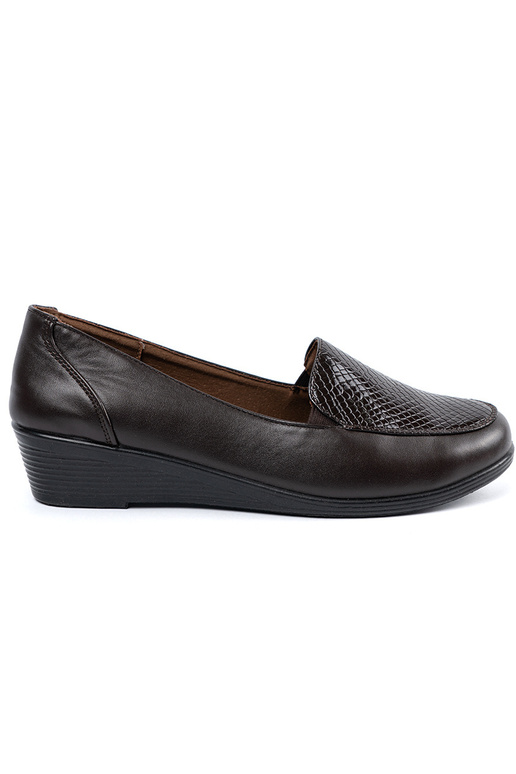 Bruine halfhoge schoenen met plateau