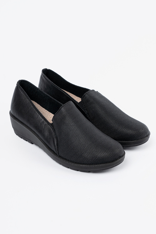Zwarte dames halfhoge schoenen met... Zwarte dames halfhoge schoenen met...