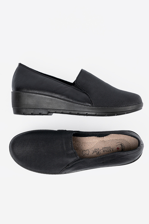 Zwarte dames halfhoge schoenen met... Zwarte dames halfhoge schoenen met...