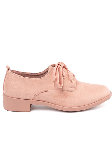 Helle rosa Halbschuhe