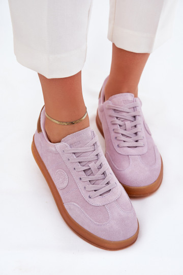 en daim Chaussures modèle baskets Féminin Big Star RR274850 HI-POLY SYSTEM Couleur violette