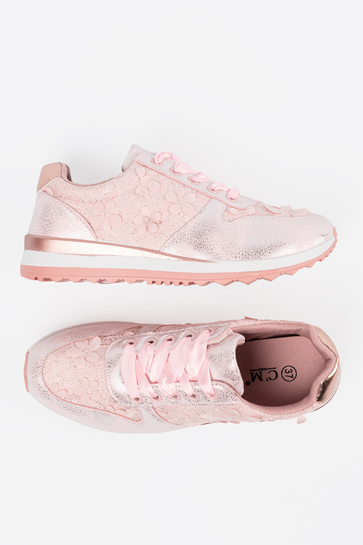 roze Sneakers z kIniatoInym motyInem