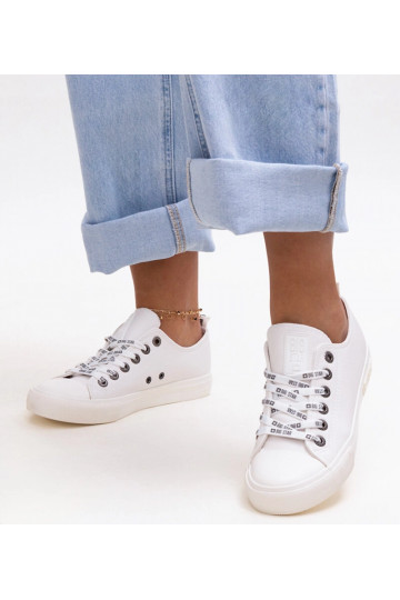 Weiße Eco-Leder-Sneaker Big... 2