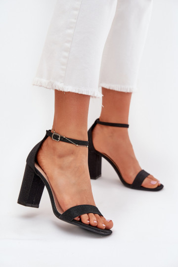 avec éclat Sandales à talons hauts pour femme couleur noire Kavina