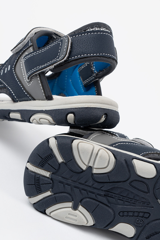 Sandalen jungenhaft Klettverschluss blaue Farbe