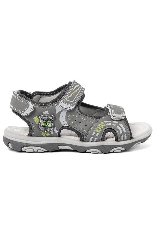 Jungen Sandalen Klettverschluss graue Farbe Jungen Sandalen Klettverschluss graue Farbe