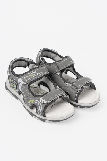 garçons des sandales Velcro couleur grise