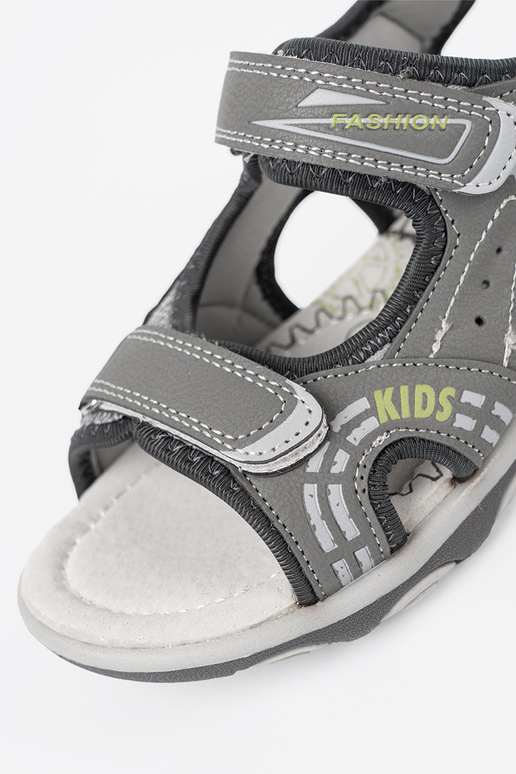 Jungen Sandalen Klettverschluss graue Farbe Jungen Sandalen Klettverschluss graue Farbe