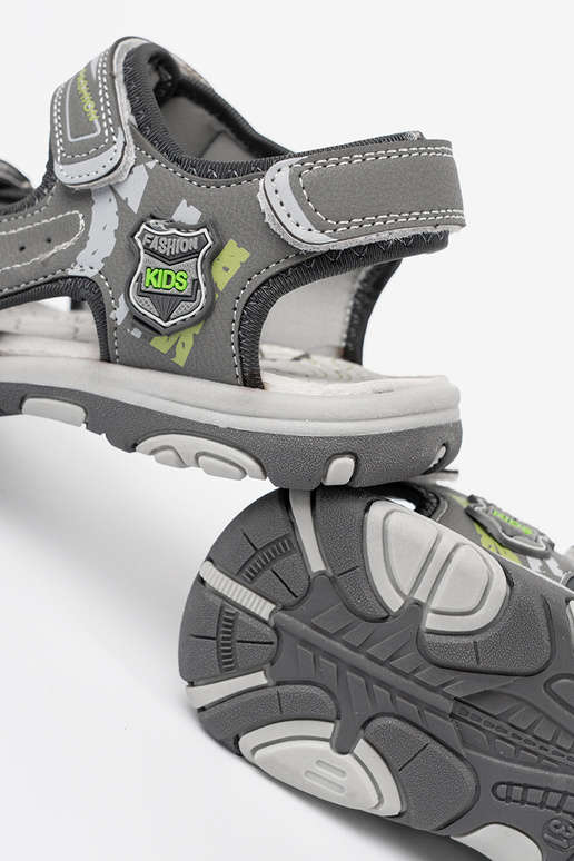 jongens sandalen Klittenband grijs