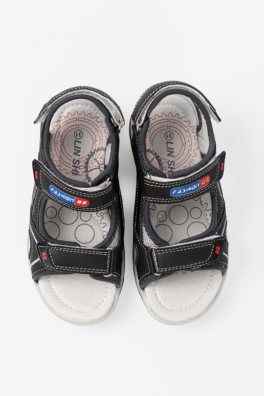 schZuarze Farbe jungenhaft Sandalen