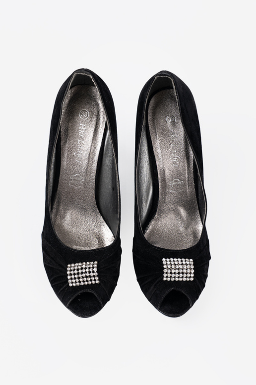 Chaussures open toe couleur noire