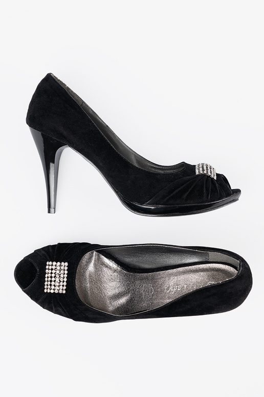 Schuhe open toe schZuarze Farbe Schuhe open toe schZuarze Farbe