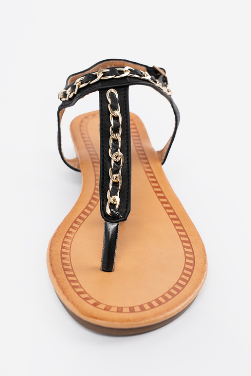 sandalen z ozdobnym łańcuszkiem vlak