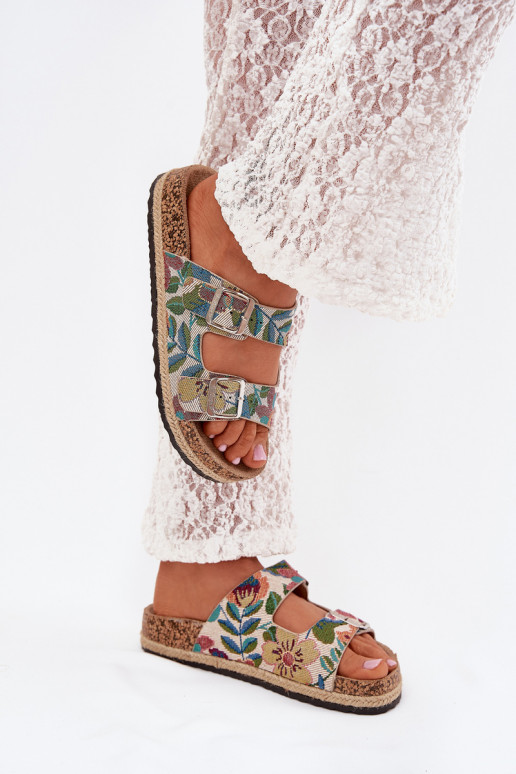 Met patroon Damespantoffels met platform met gespen Lee Cooper LCIN-25-35-3480L Verschillende kleuren Met patroon Damespantoffels met platform met gespen Lee Cooper LCIN-25-35-3480L Verschillende kleuren