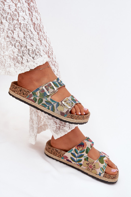 Met patroon Damespantoffels met platform met gespen Lee Cooper LCIN-25-35-3480L Verschillende kleuren Met patroon Damespantoffels met platform met gespen Lee Cooper LCIN-25-35-3480L Verschillende kleuren