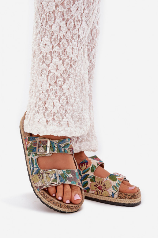 Met patroon Damespantoffels met platform met gespen Lee Cooper LCIN-25-35-3480L Verschillende kleuren Met patroon Damespantoffels met platform met gespen Lee Cooper LCIN-25-35-3480L Verschillende kleuren