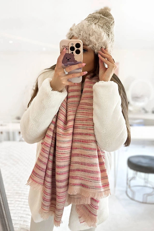 Chapeau beige avec fourrure Danna Chapeau beige avec fourrure Danna