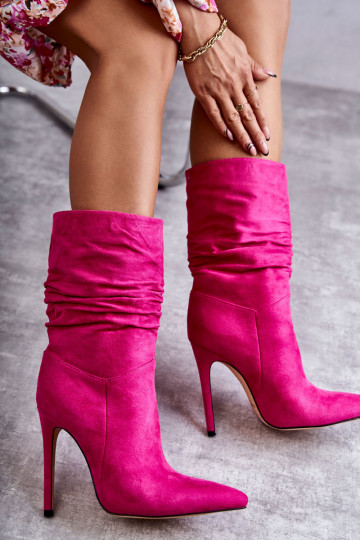 Volants pour femmes Bottes bottes couleur rose Laguna