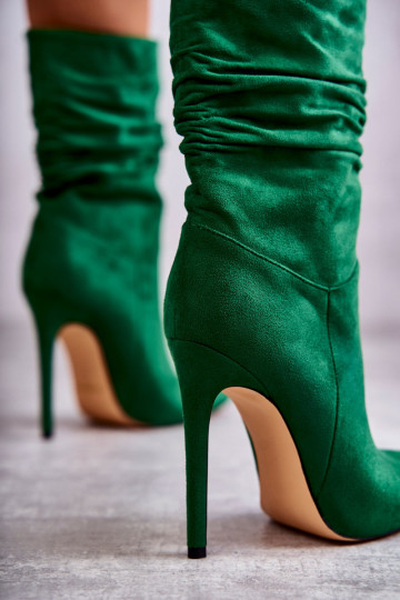 Volants pour femmes Bottes bottes couleur verte Laguna 2