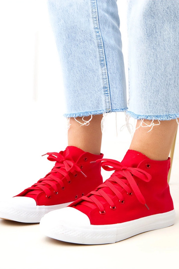 Rote hohe Sneakers Ghanem