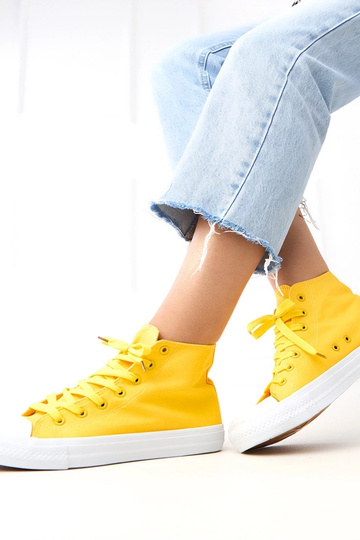 Gelbe hohe Sneakers Ghanem