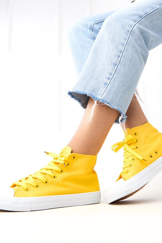 Geel hoge sportieve schoenen Ghanem Geel hoge sportieve schoenen Ghanem