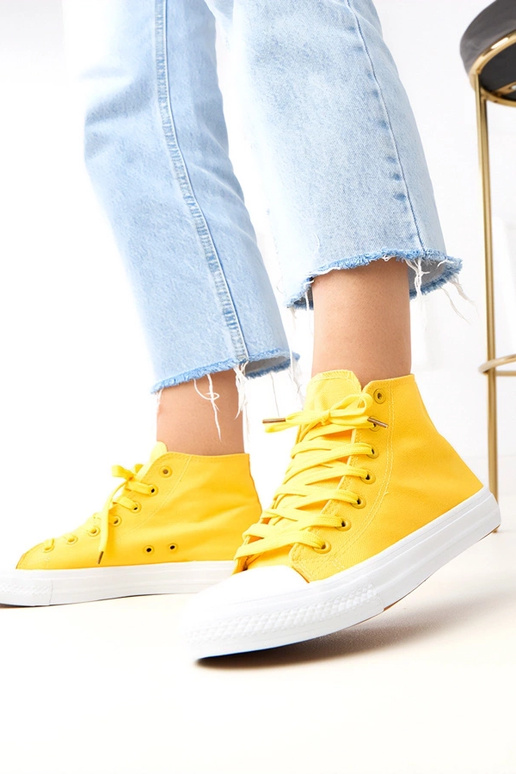 Baskets montantes jaunes Ghanem Baskets montantes jaunes Ghanem
