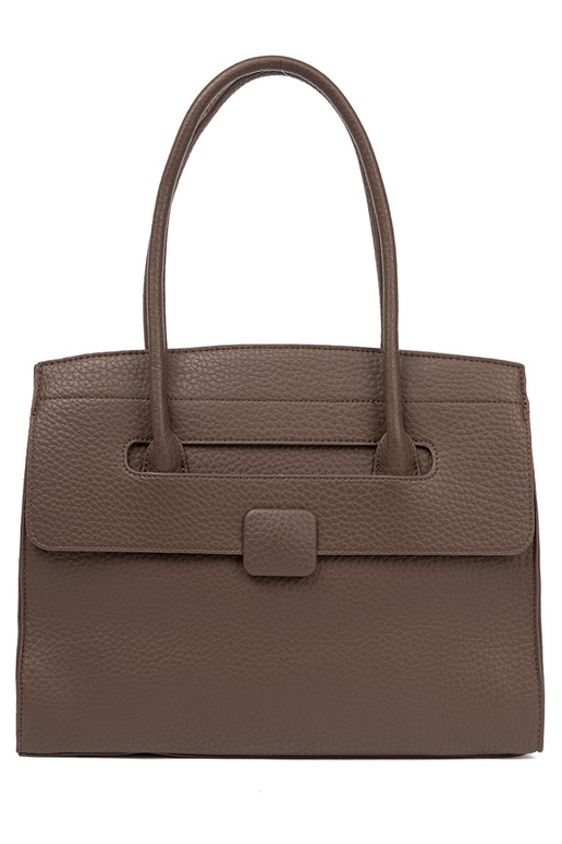 Handtas shopperka z fakturoInanej eko skóry