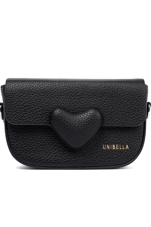 Kobieca Sac à main noir z dekoracyjnym zapięciem