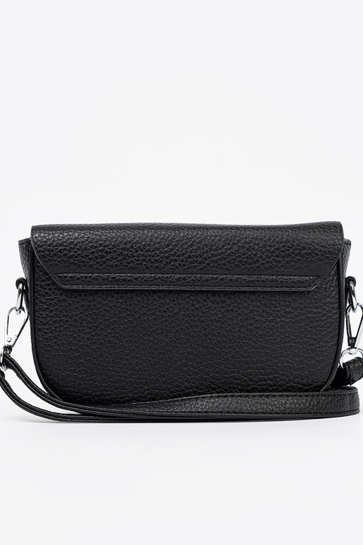 Kobieca Sac à main noir z dekoracyjnym zapięciem