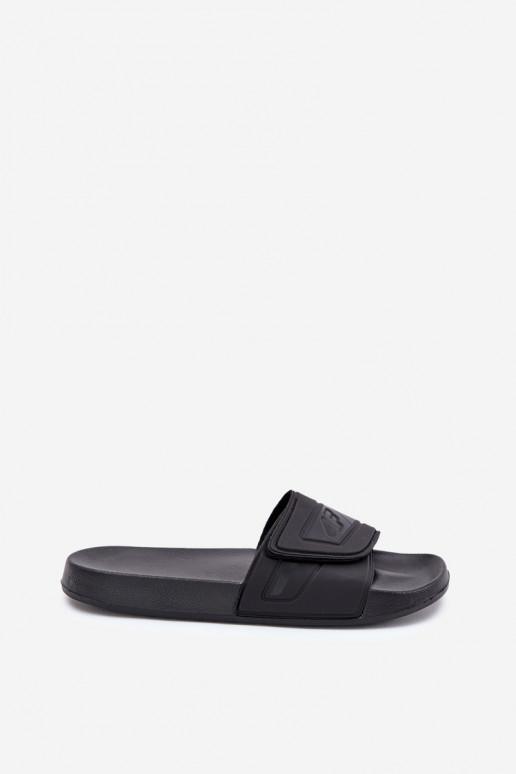 Chaussons Homme avec attaches adhésives 4FMM00FFLIM091-20S couleur noir