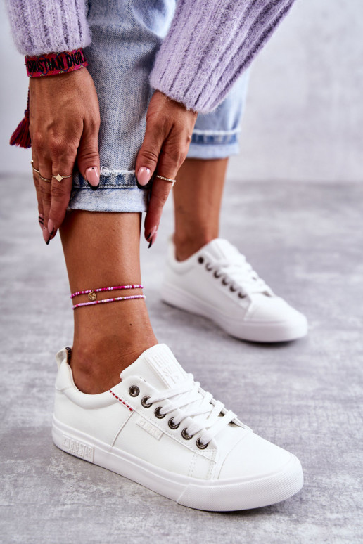 Niedrig Ledersneaker für Damen Big Star KK274005 Zueiße Farbe