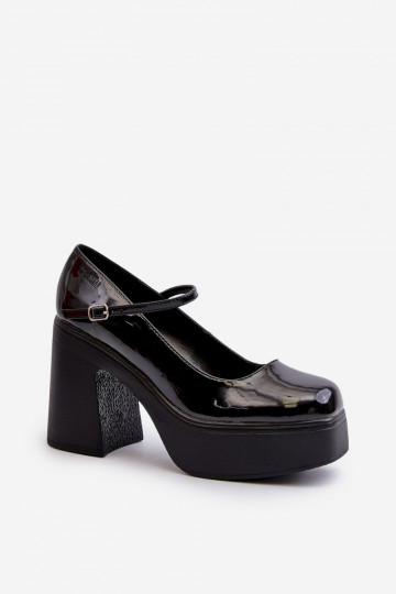 schoenen Dames met lakeffect met platform I Op Big Star NN274004 zInart 2