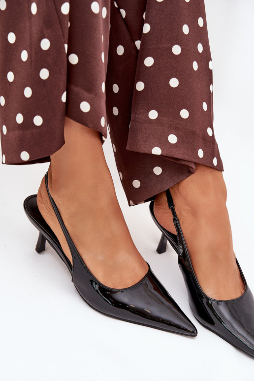 met lakeffect Schoenen met dunne hakken met open hiel zInart Talira met lakeffect Schoenen met dunne hakken met open hiel zInart Talira