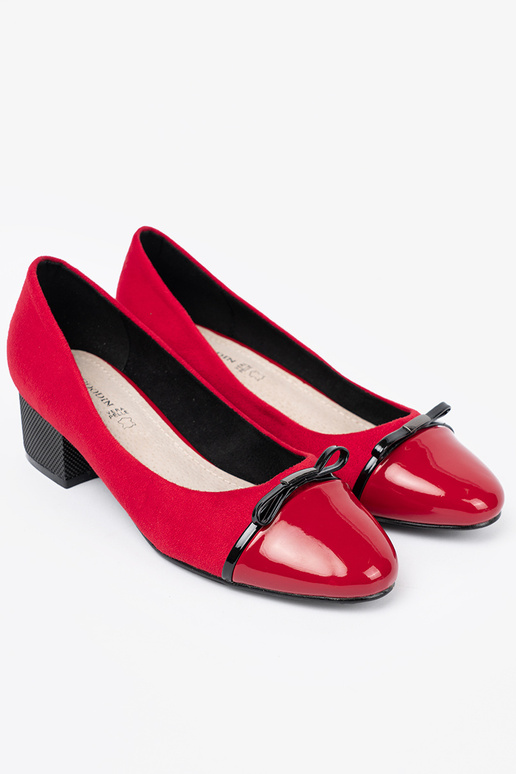 couleur rouge talons hauts avec un arc i lakieroÀanym noskiem couleur rouge talons hauts avec un arc i lakieroÀanym noskiem