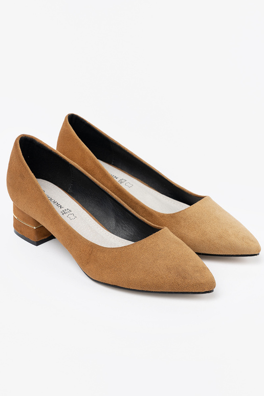 Hn d lodičky s n zk m ozdobn m podpatkem