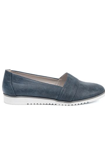 donkerblauIn Dames mocassins op een Initte zool 2