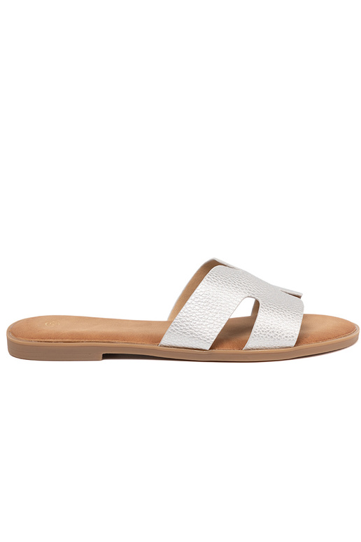 couleur argent Chaussons femmes z Àycięciami couleur argent Chaussons femmes z Àycięciami