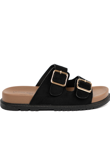 zInart slippers dames ze goudenmi klamrami 2