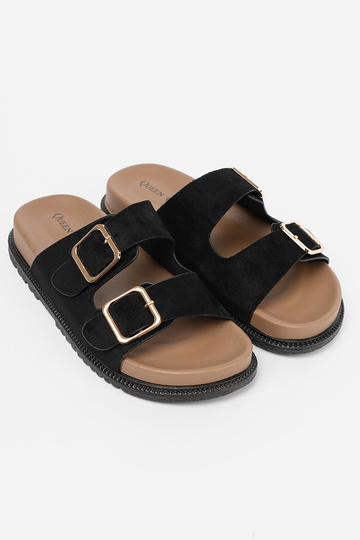 couleur noire Chaussons femmes ze dorémi klamrami