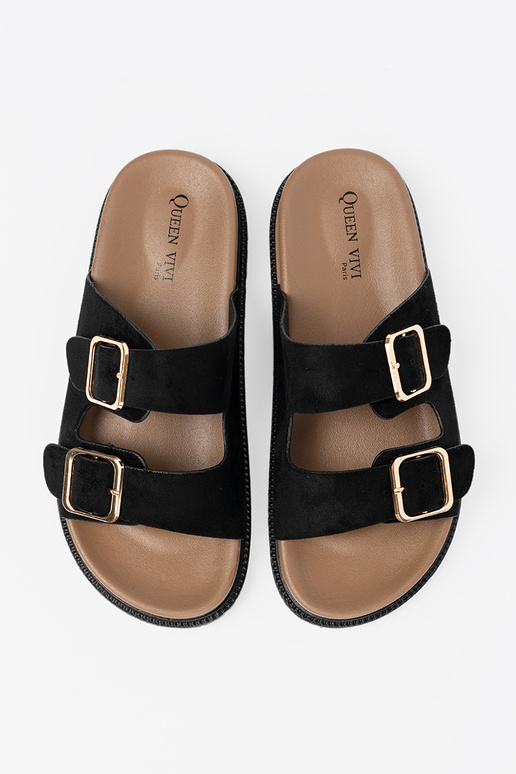 couleur noire Chaussons femmes ze dorémi klamrami