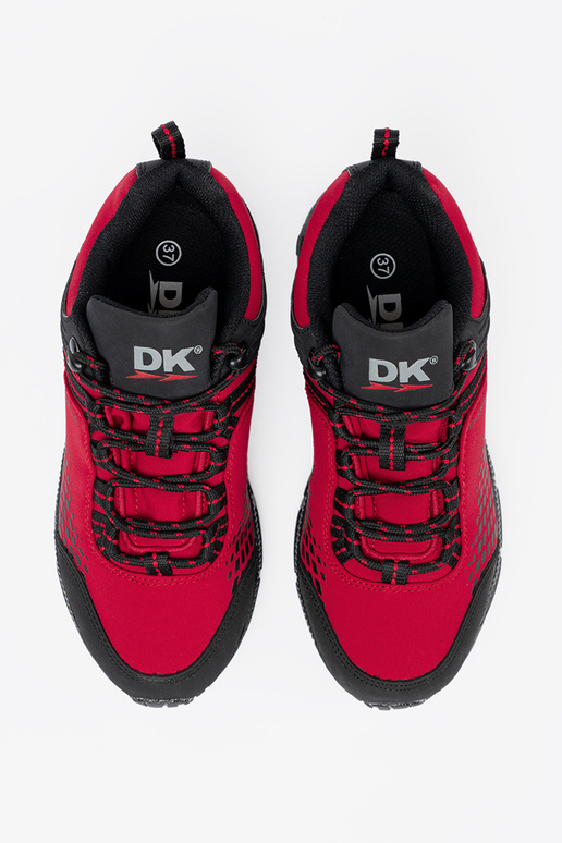 Bottes de trekking rouges à plateforme épaisse DK Bottes de trekking rouges à plateforme épaisse DK