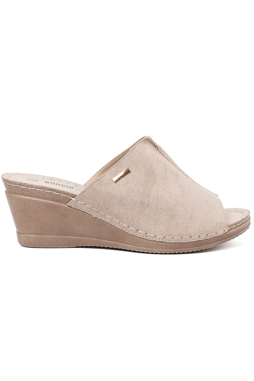 beige femmes Chaussons avec une plateforme beige femmes Chaussons avec une plateforme