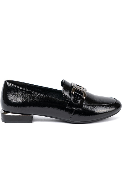 avec effet vernis mocassins avec boucle décorative Sergio Leone