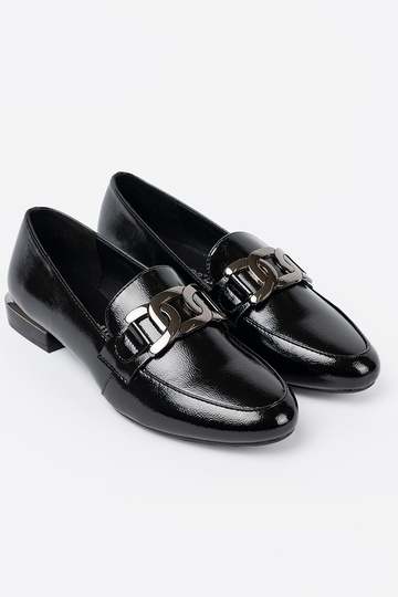 met lakeffect Dames mocassins met decoratieve gesp Sergio Leone