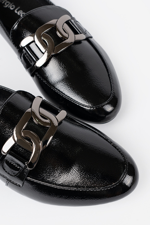 met lakeffect Dames mocassins met decoratieve gesp Sergio Leone