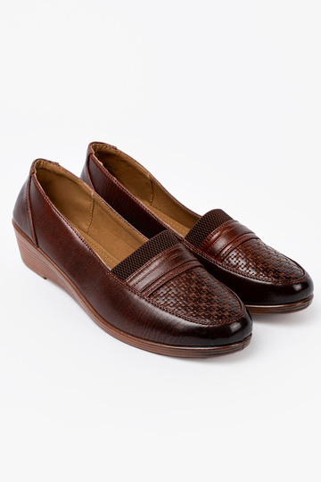 chaussures de femme slip-on z fakturoÀanym noskiem