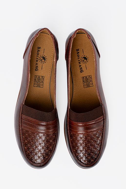 chaussures de femme slip-on z fakturoÀanym noskiem