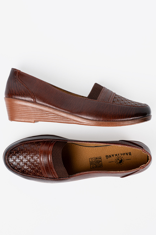 chaussures de femme slip-on z fakturoÀanym noskiem